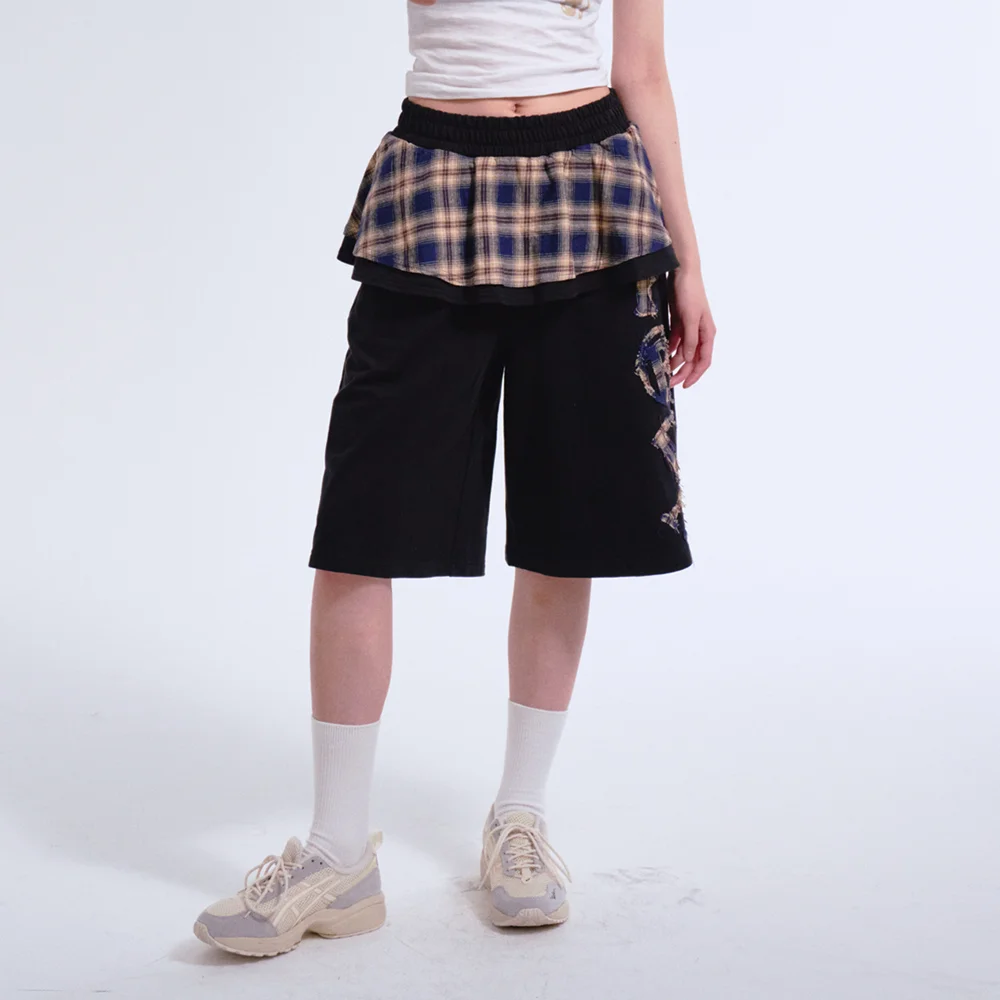 PRDA FRILL SKIRT SHORTS BLACK