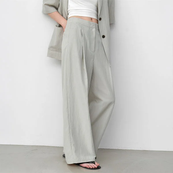 MONO SET-UP WIDE ONE TUCK PANTS (PT-5767)