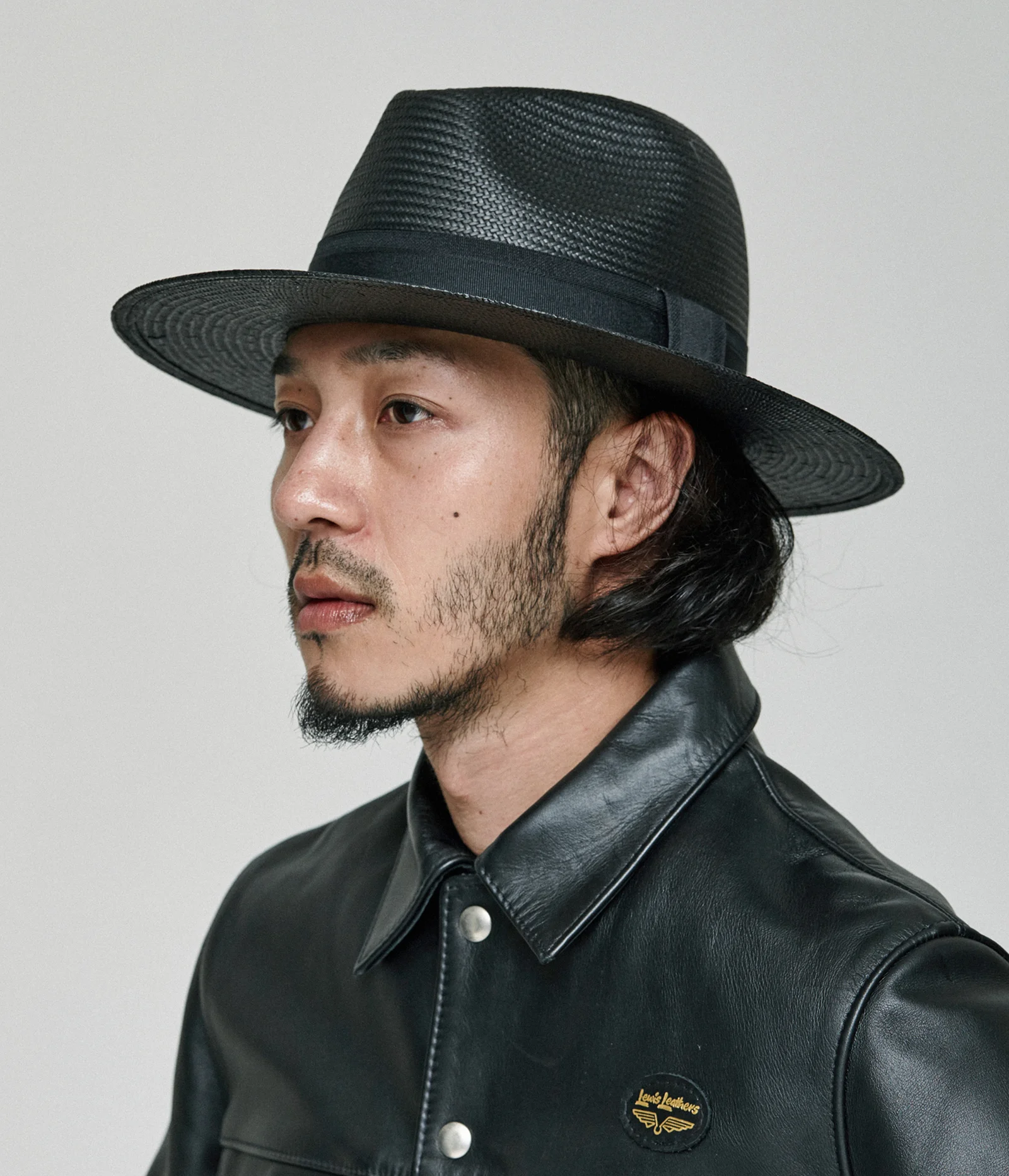 panama hat_black