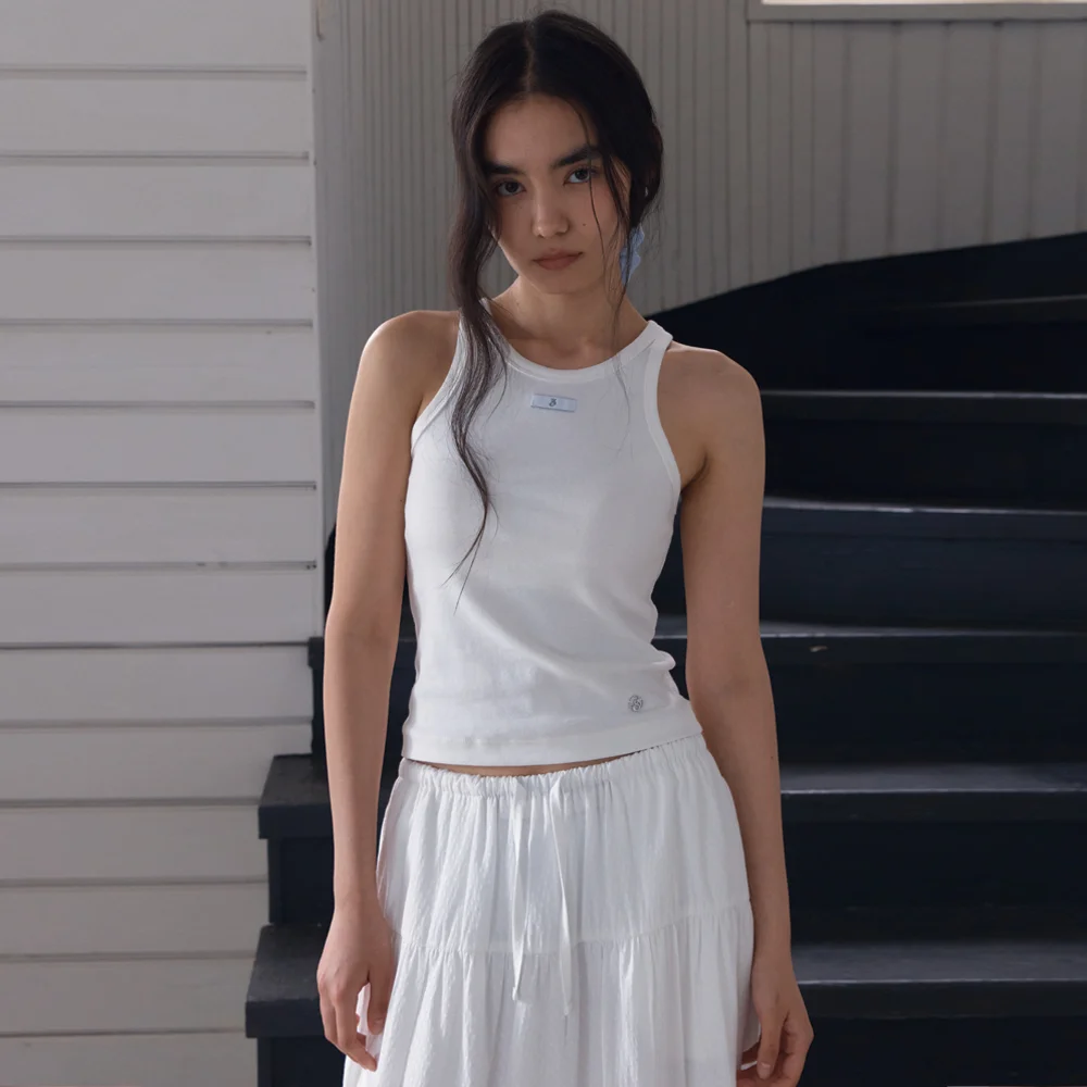 Classic Logo Sleeveless (White)