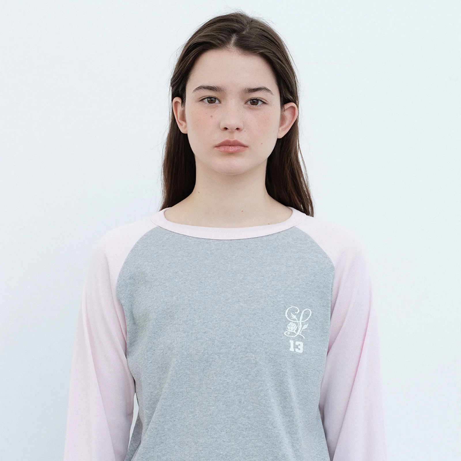 13 Raglan T-Shirt-Baby Pink