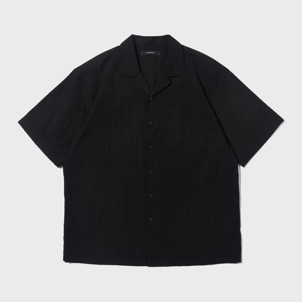 COOL WASHING SHORT SLEEVE SHIRT (BLACK)