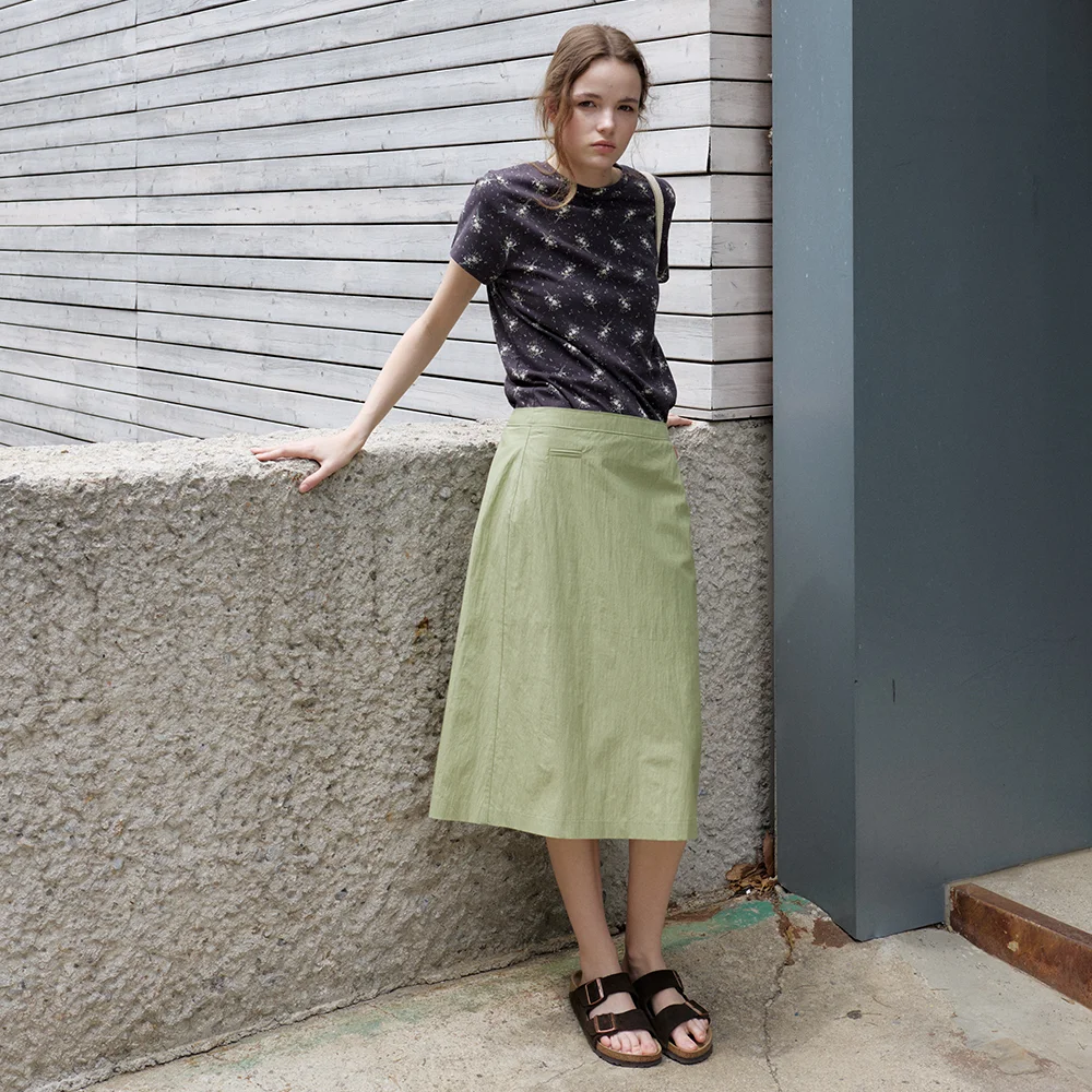 renee midi skirt - olive
