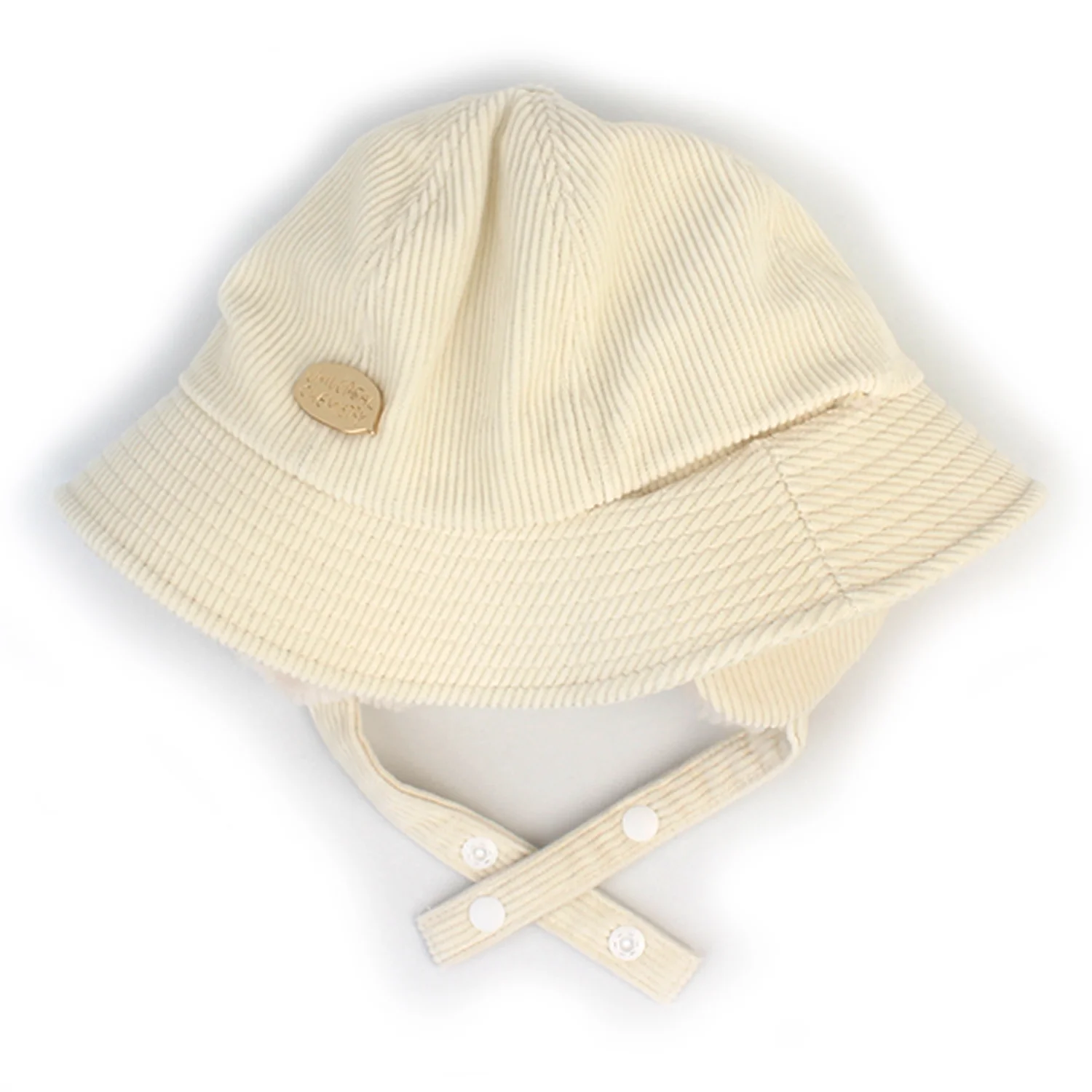 Corduroy Ivory Earflap Bucket Hat 護耳帽
