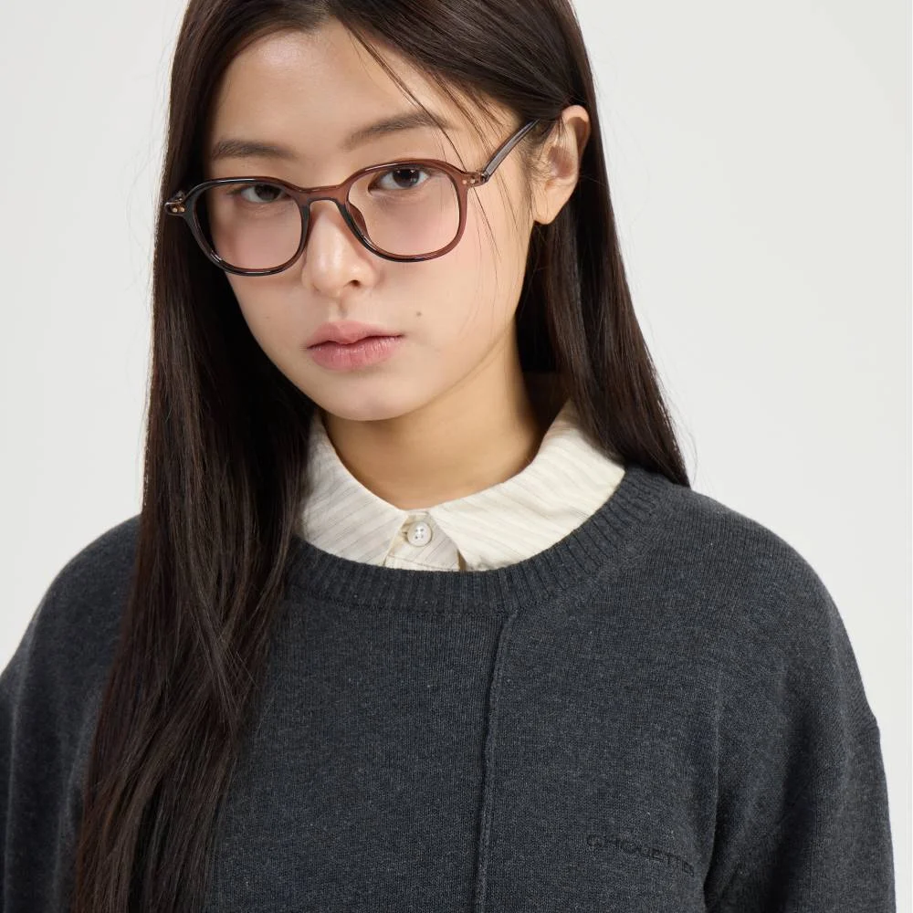 Chouetties by LUCKY CHOUETTE Unbalance Knit Pullover (dark grey) LAWAX26310GYD