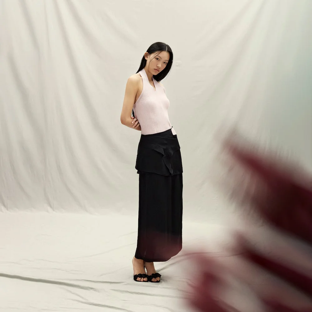 Tulip Long Skirt Black (AG5727A025)