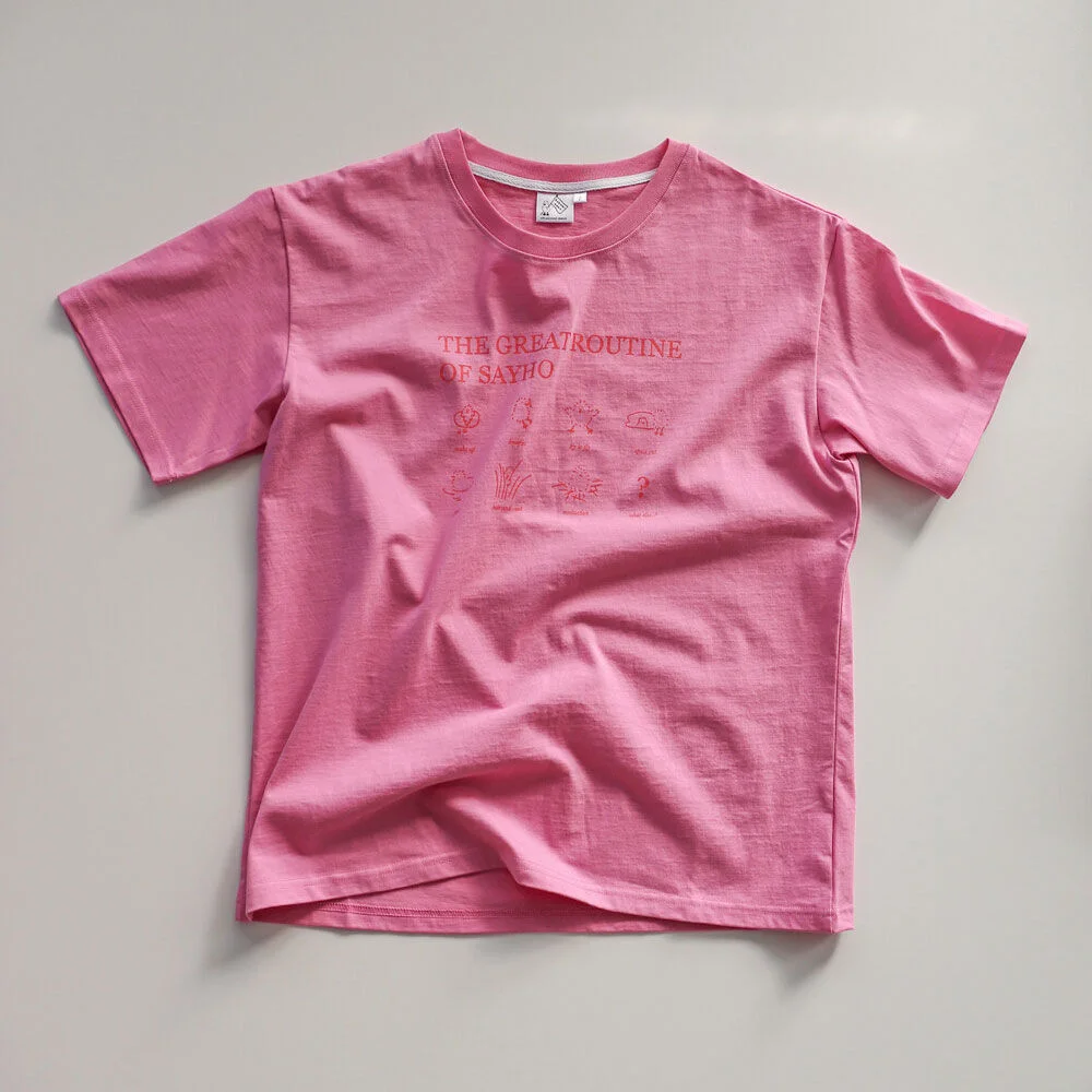 sayho routine t-shirt (pink)