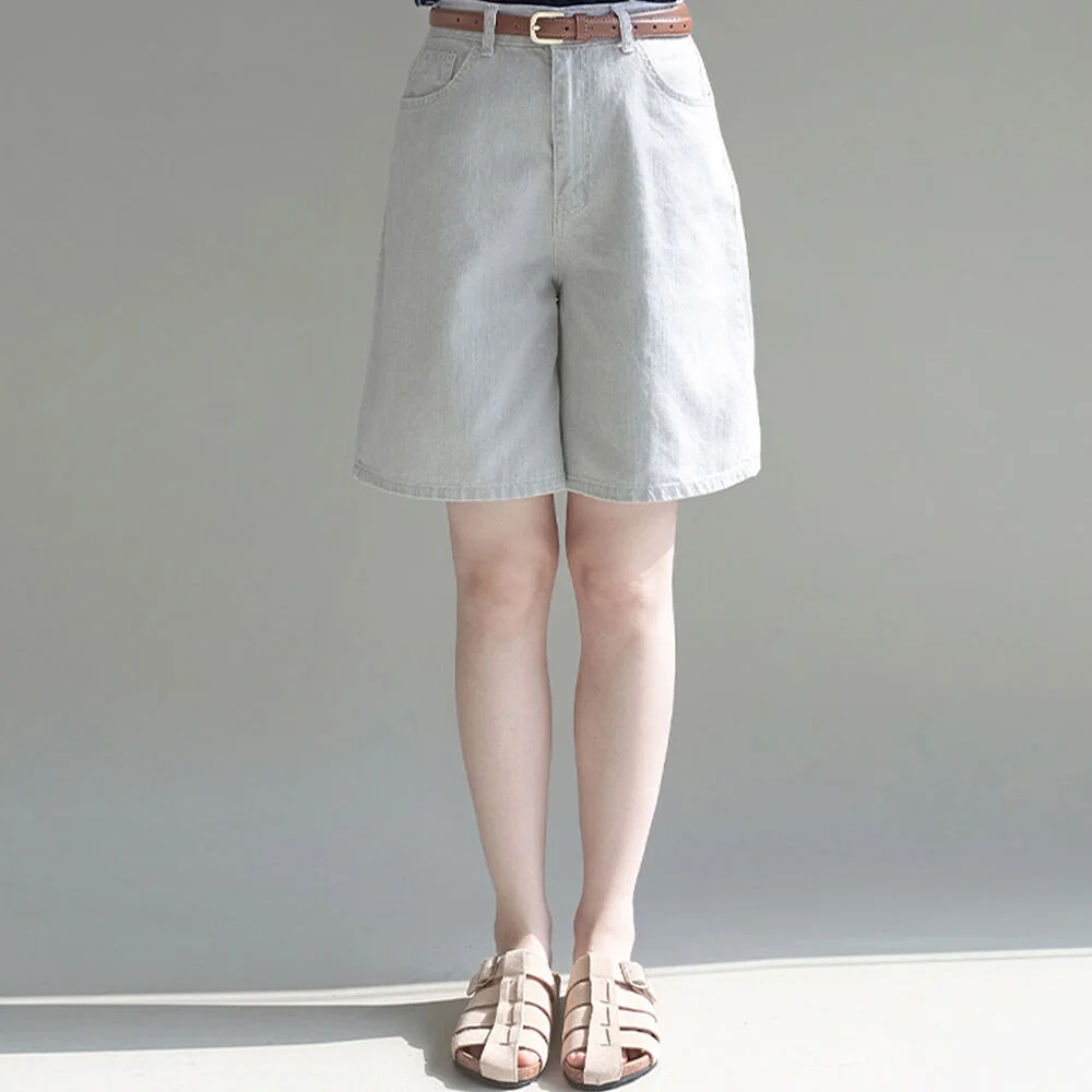 Cotton A-line shorts
