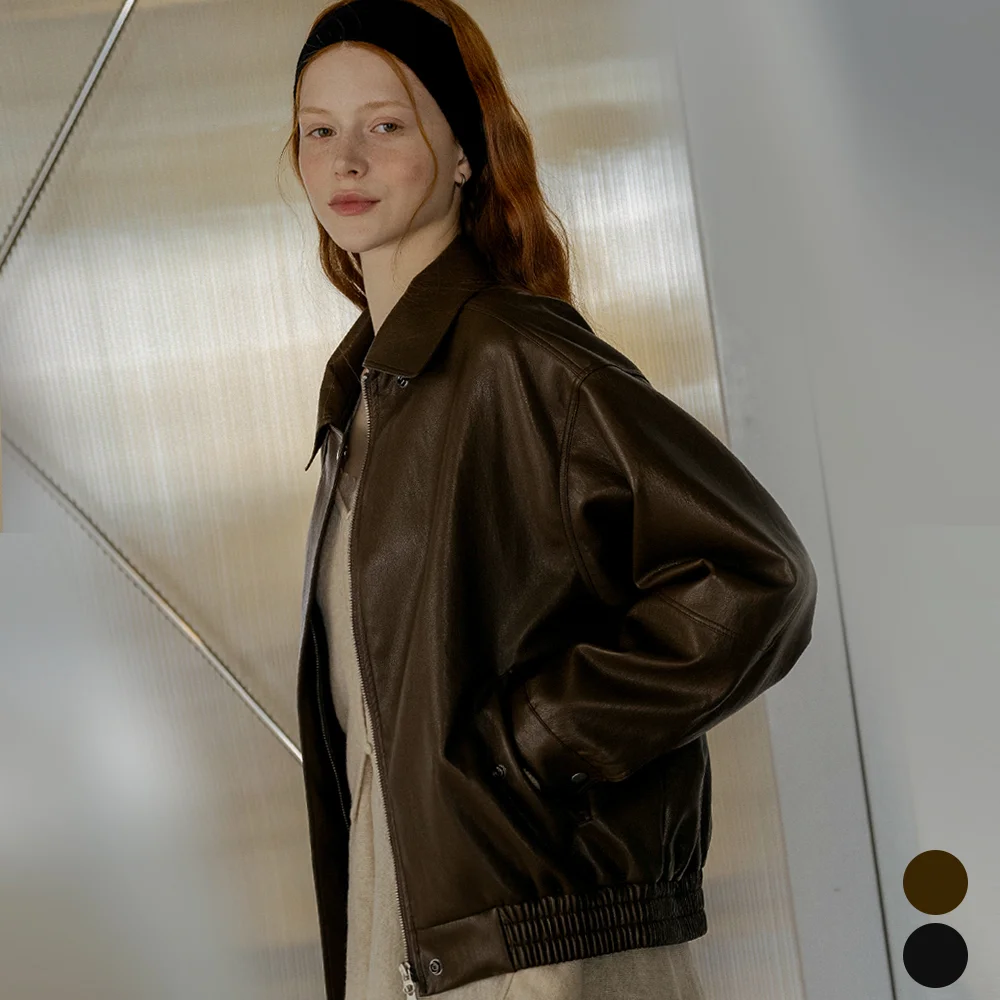 Soft touch faux leather jumper_
