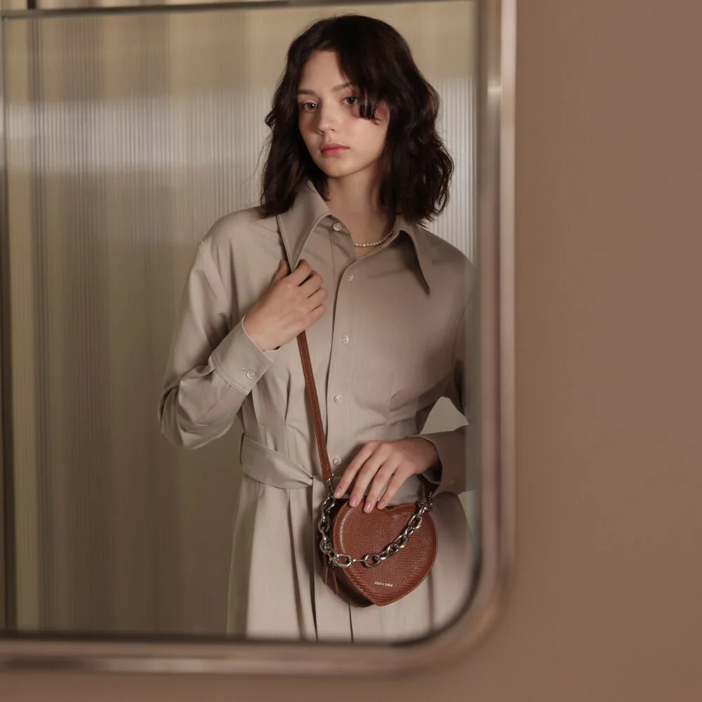 Adore Heart Bag_Lizard