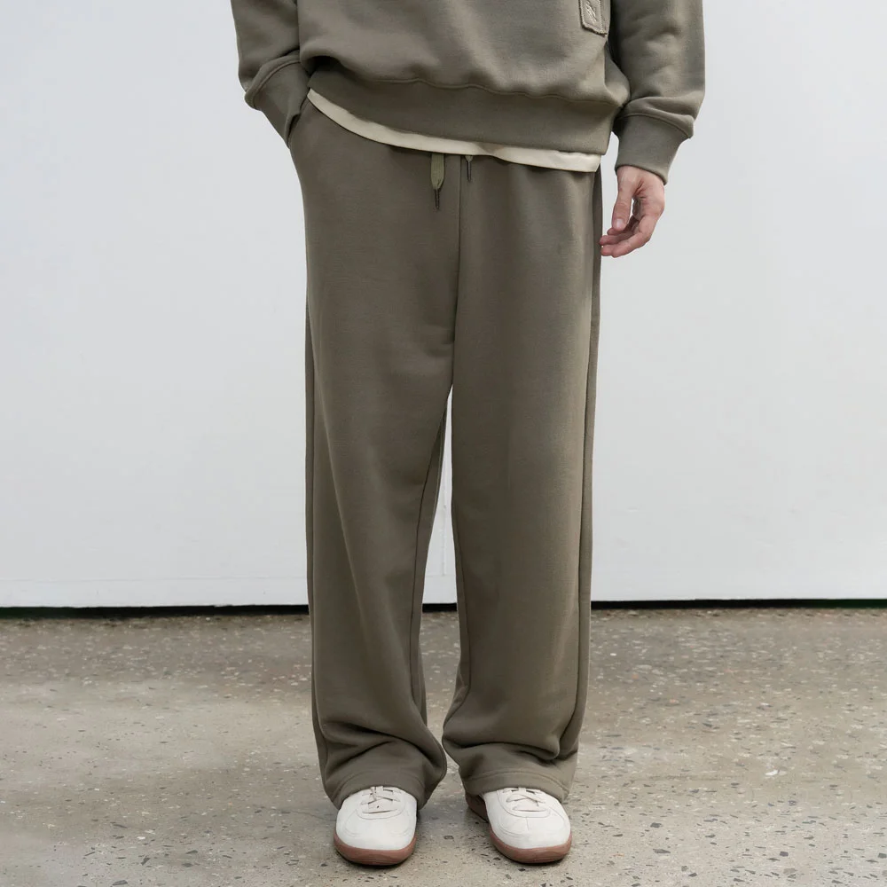 UNISEX 純棉 標誌 寬版 鬆緊帶 褲子 / SBE3U52003