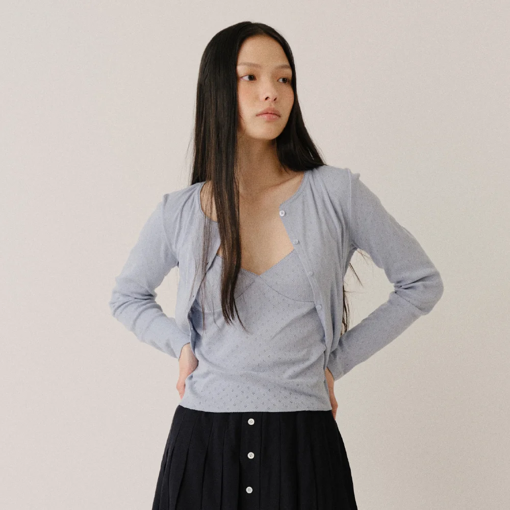 HAILEY COTTON CARDIGAN (SORA)