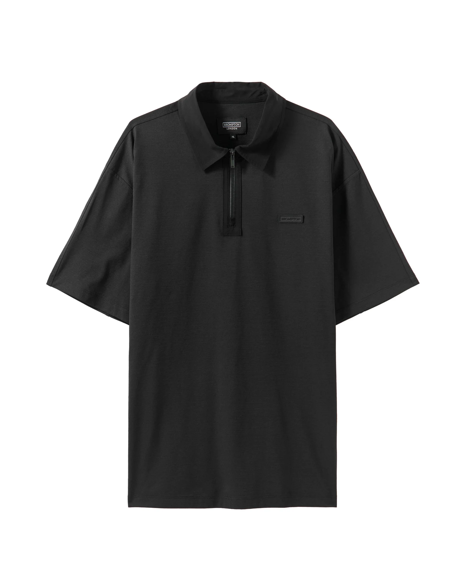 ECOMADE COLLAR T-SHIRTS - BLACK (P242UPL123)