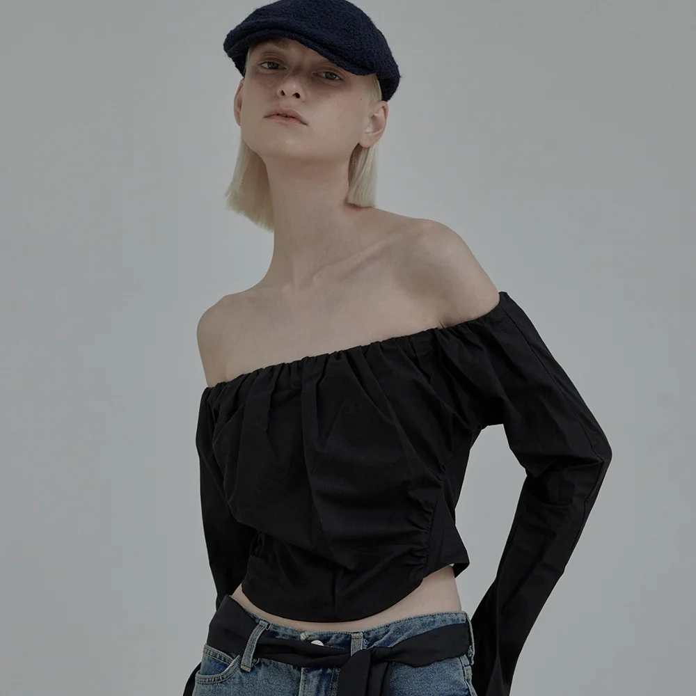 Off Shoulder Blouse - Black