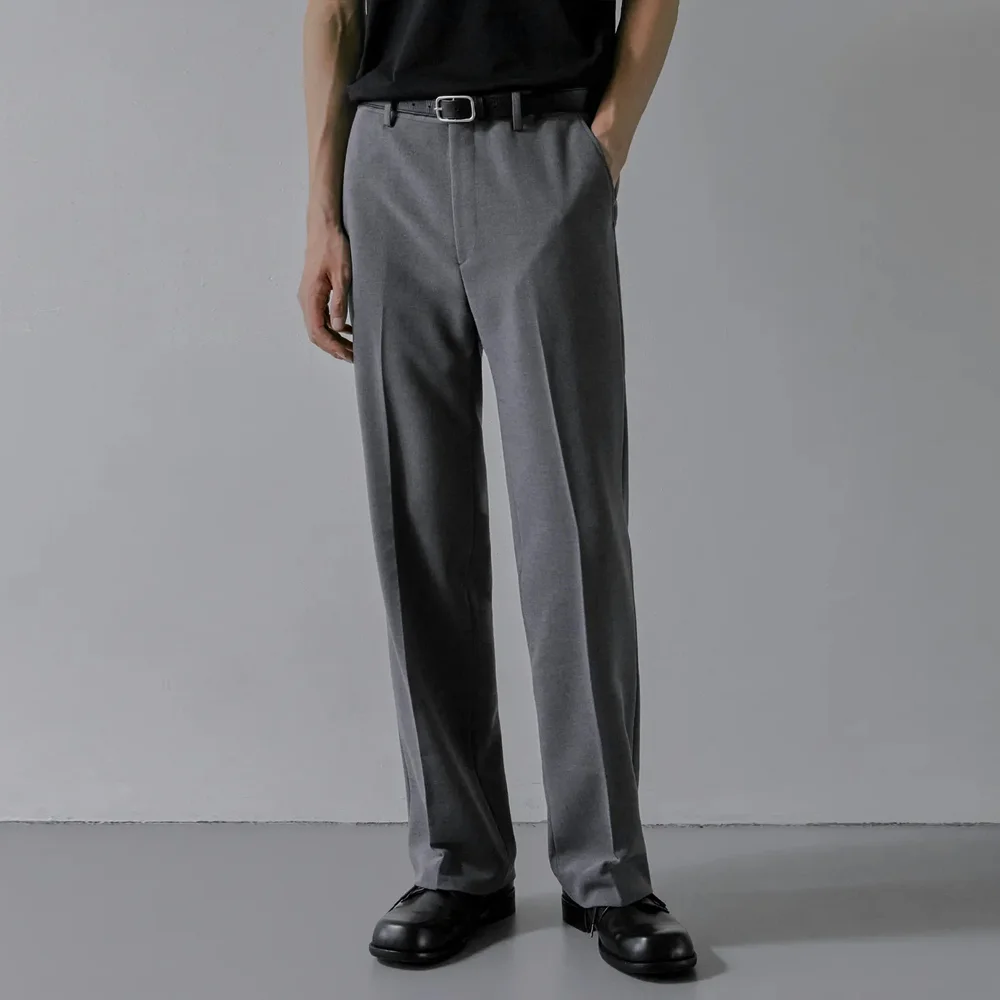 203 SOLID SILHOUETTE WIDE PANTS