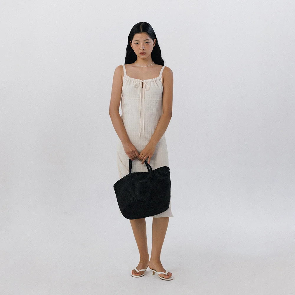 MIDNIGHT ONEPIECE (CREAM CHECK)