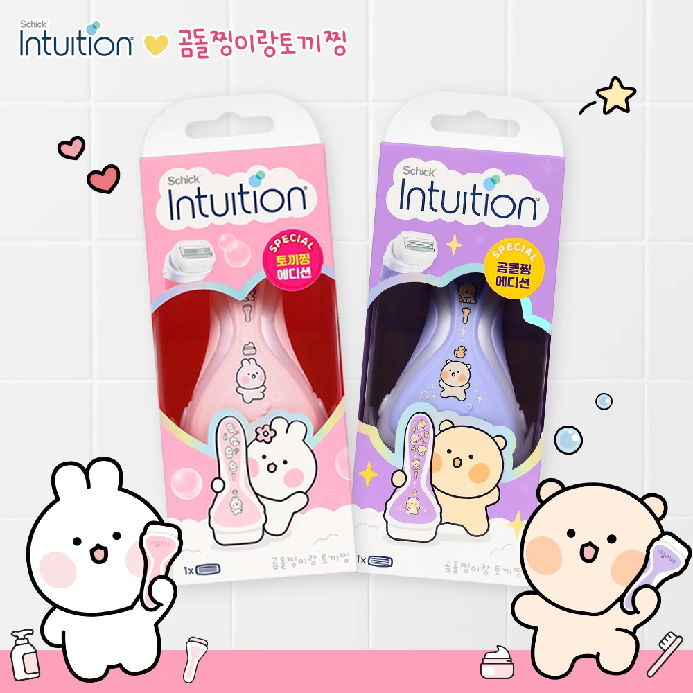 Schick 直覺 Rabbit Zzin Bear Zzin 版本 脫毛器 2款 擇 1 (器+刀片1入)