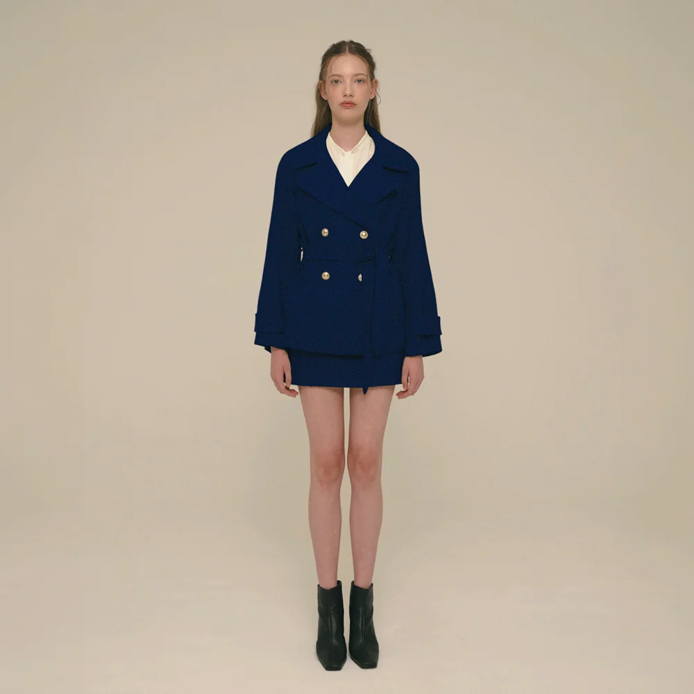 Wool Blended Pea-coat