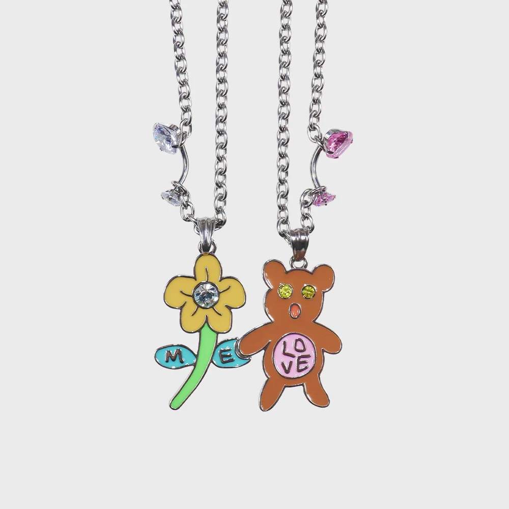 Love me couple necklace