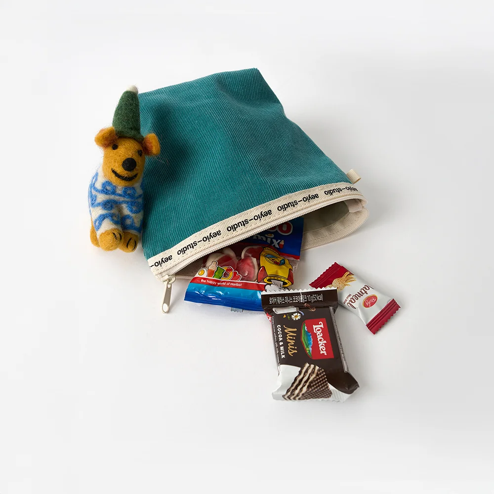 LOGO T POUCH_標誌 T恤 化妝袋_CORDUROY(4 Colors)_APO3000