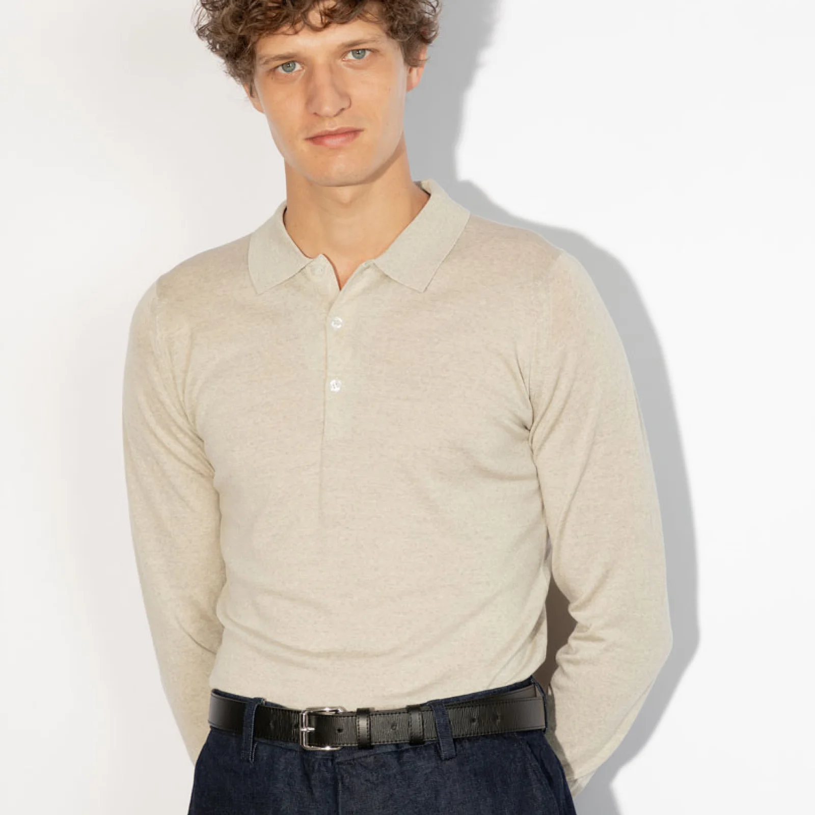 BELPER Merino Wool Polo Shirt Knit Classic 10 Colors