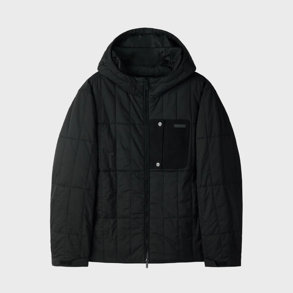 SQUARE-QUILTED PADDED JUMPER - BLACK (P254UPD130)