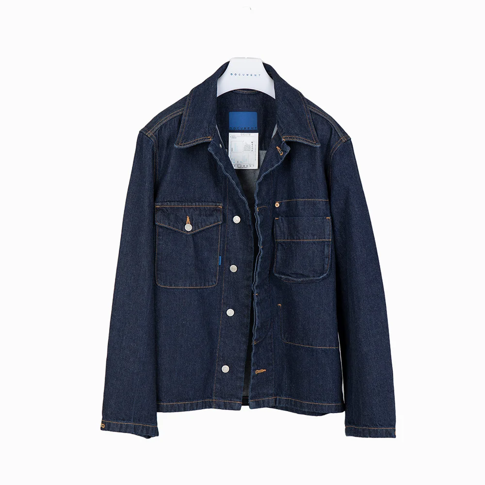 ONE WASH DENIM FIELD SHIRTING (INDIGO)