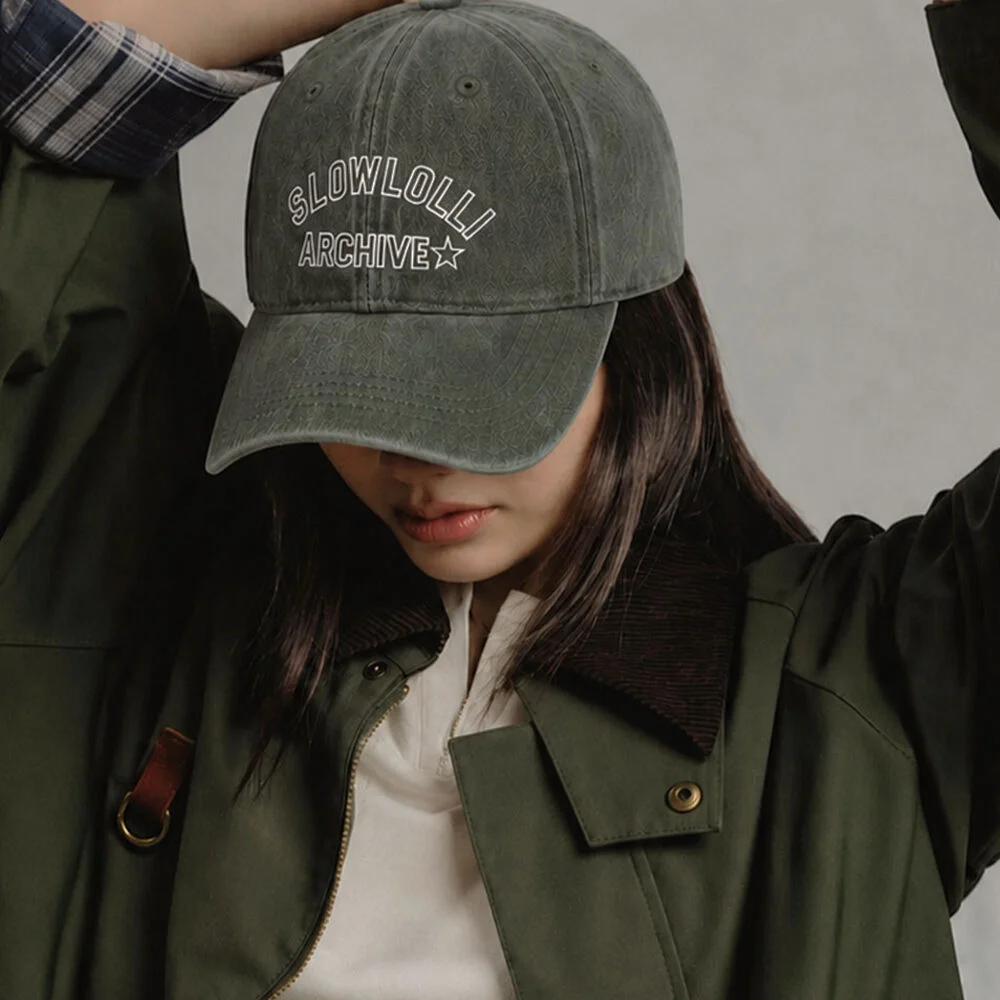 Vintage logo ball cap_4 Colors