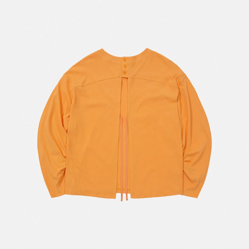 BACK BLANK TSHIRT / TANGERINE