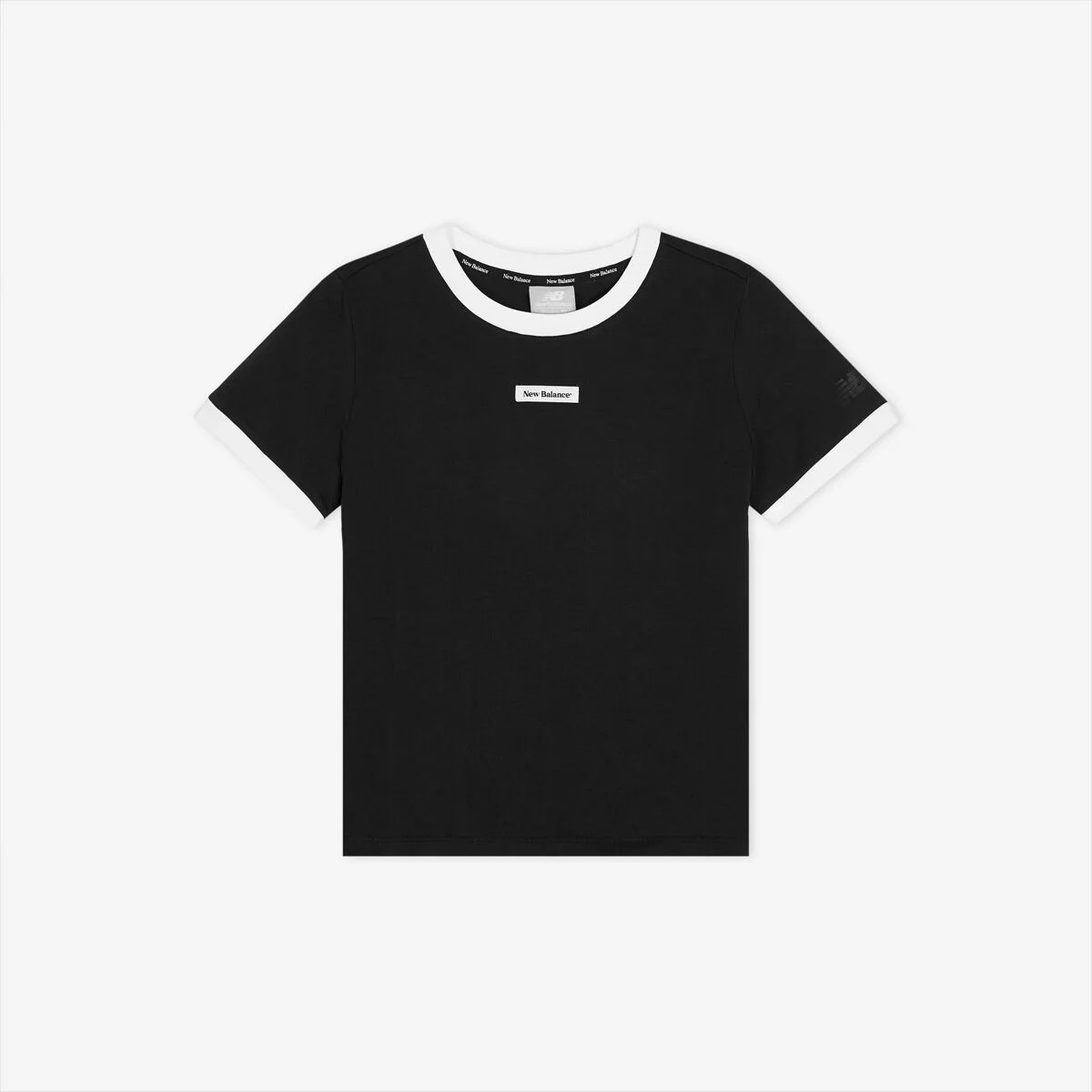NBNEG2W462 / WOMEN Ringer 短袖T恤 (BLACK)