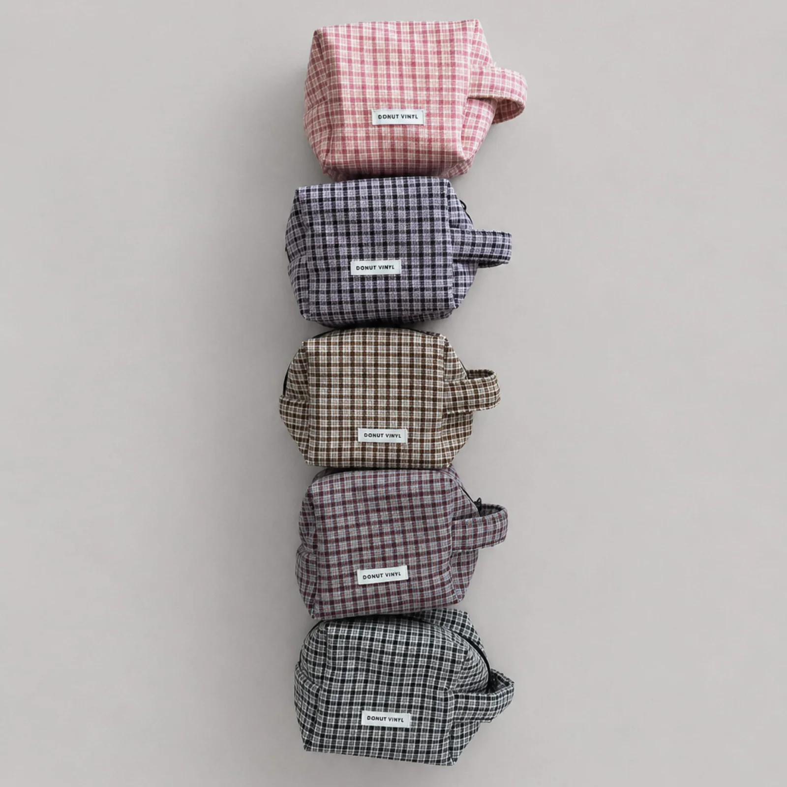 check handle cube pouch - S Size (5colors)