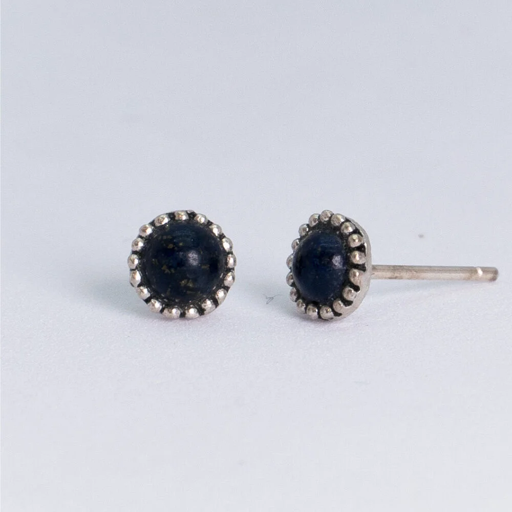 HR 164E_Black Onyx Earring (Silver 925)