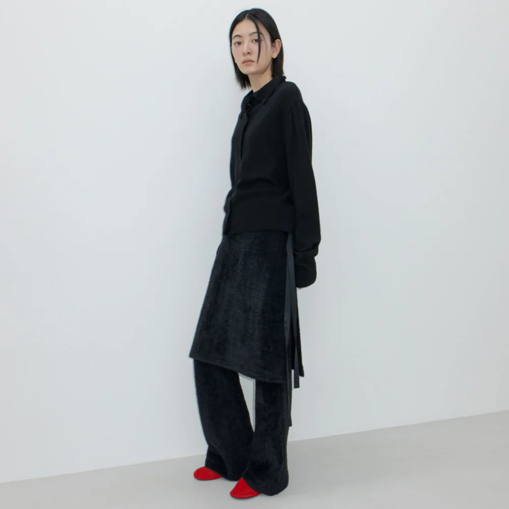 WRAP SKIRT & PANTS / BLACK