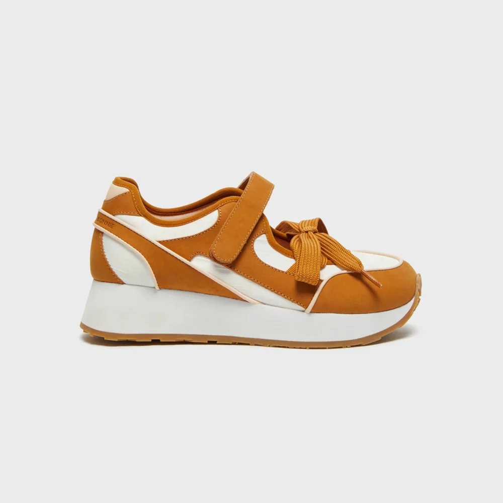 Layered ribbon sneakers(beige)_DG4DA26513BEE