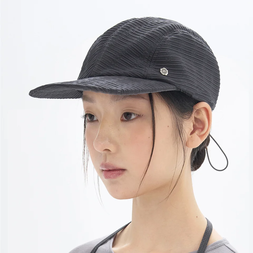 Plisse Cap - Grey