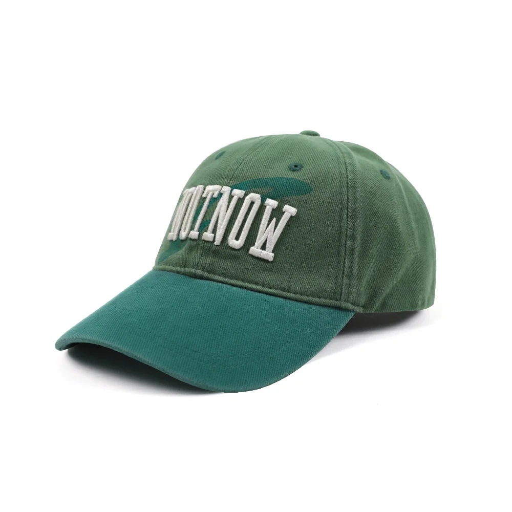 GC059 NOTNOW 撞色 水洗 純棉 棒球帽 (GREEN)
