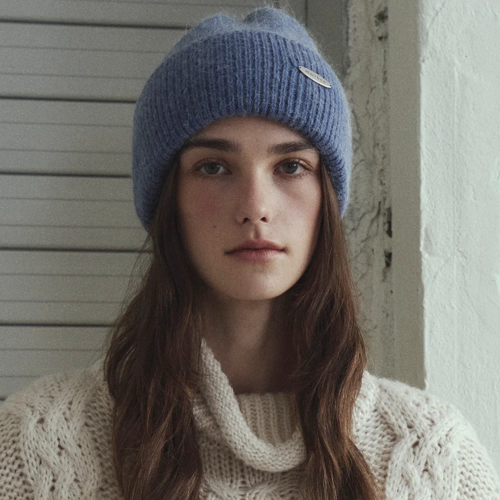 男女通用 Angora knit beanie_9color