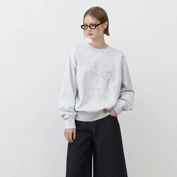 ZOE FLOWER SWEATSHIRT(T-6994)_2Colors