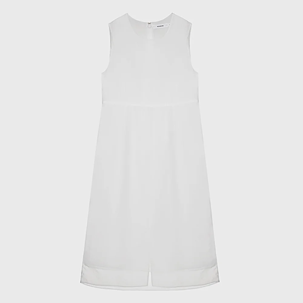 Sheer halterneck dress (white / black)