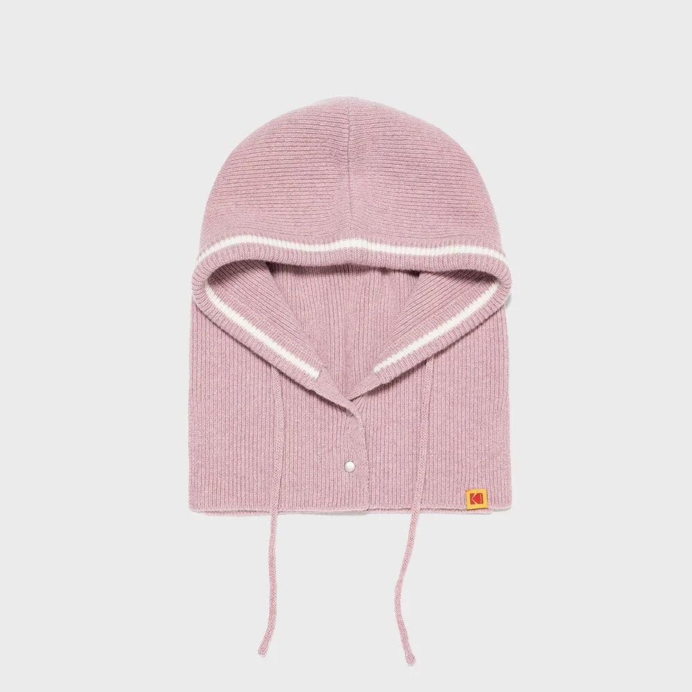 標誌 羊絨 巴拉克拉瓦頭套 PINK