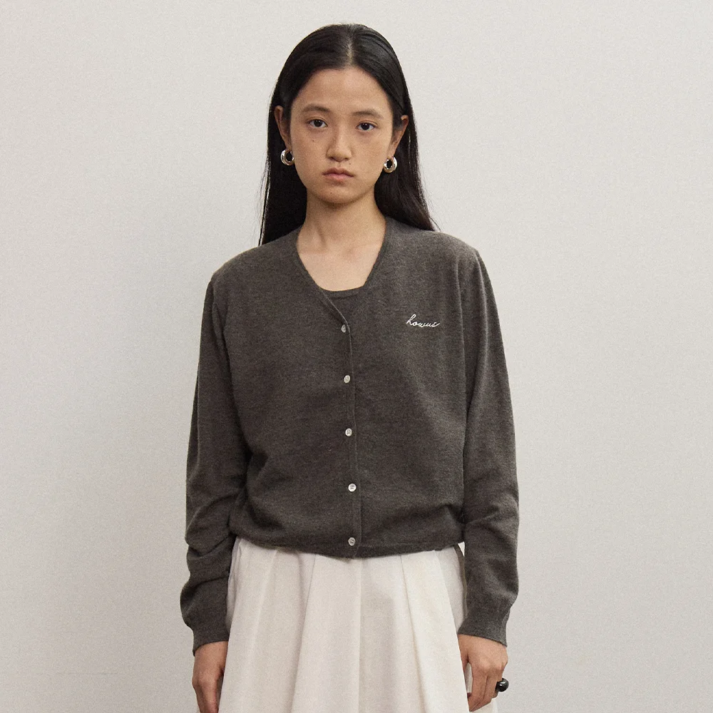 FAIR KNIT TWIN CARDIGAN (GRAY)