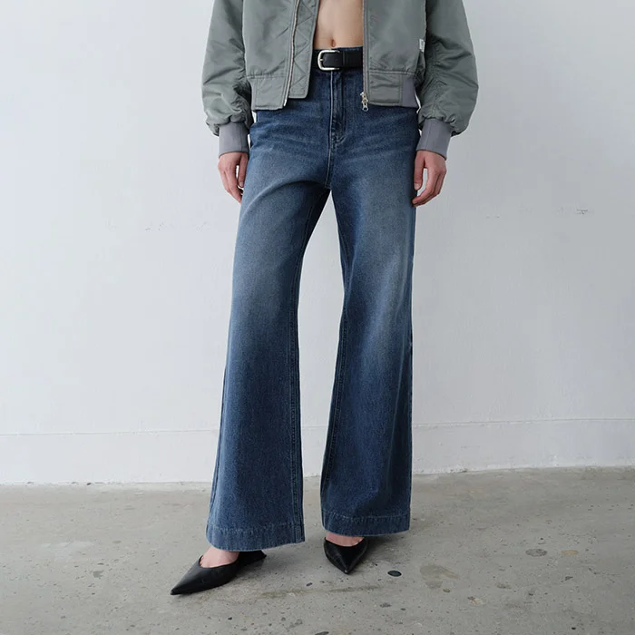 SIDE POINT LOOSE FIT DENIM - BLUE