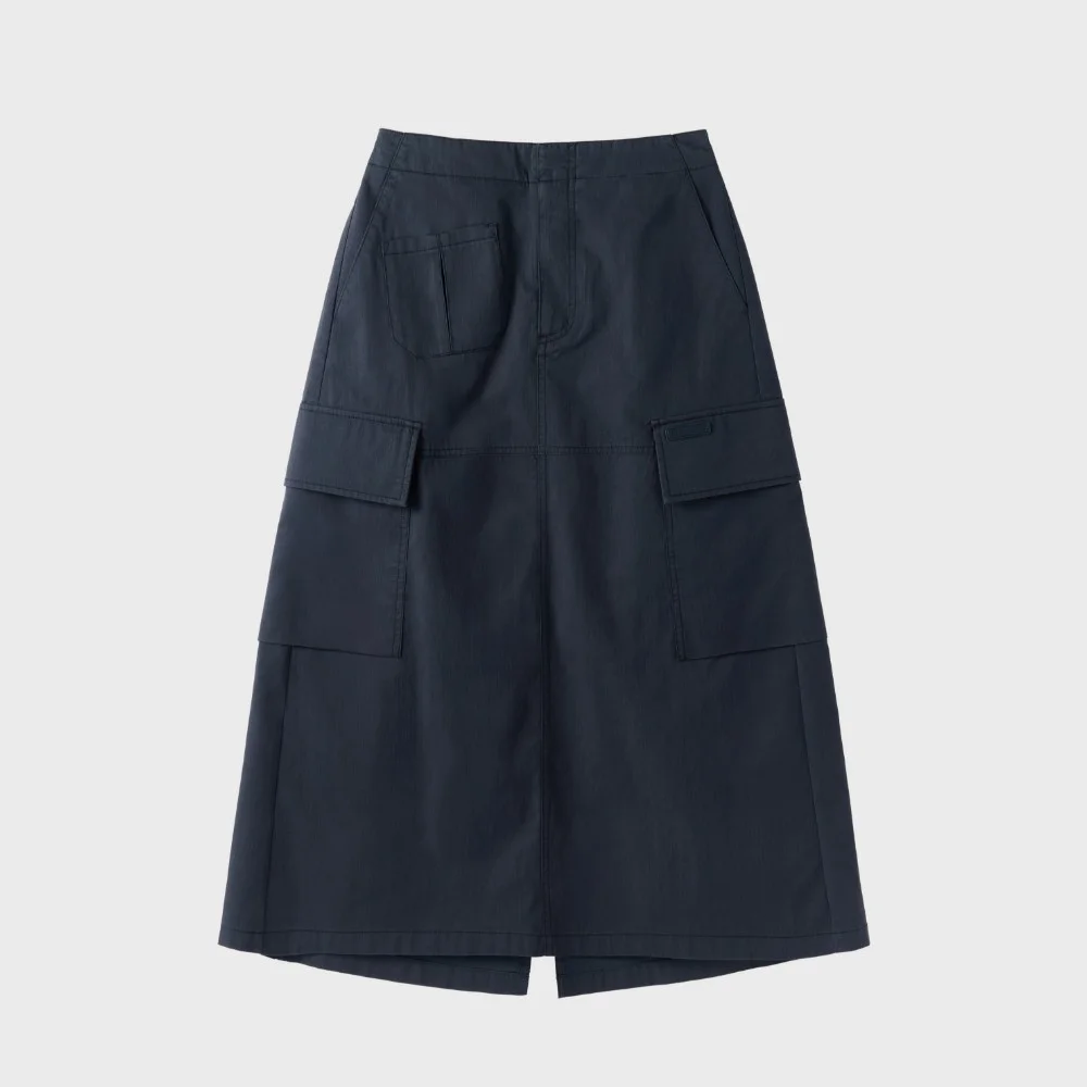 W BRITISH CAMPER CARGO SKIRT - NAVY (P252WSK481)