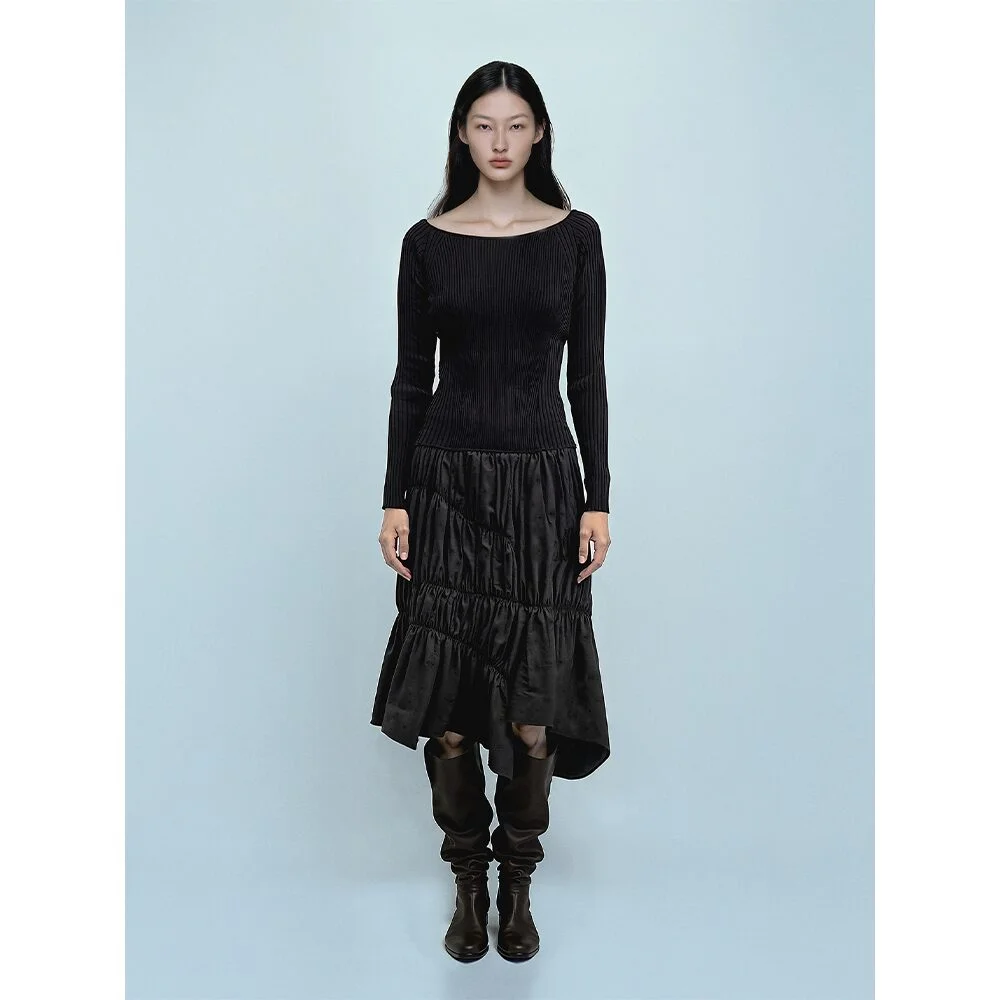 Punching Balloon Skirt Black(AG5827A035)