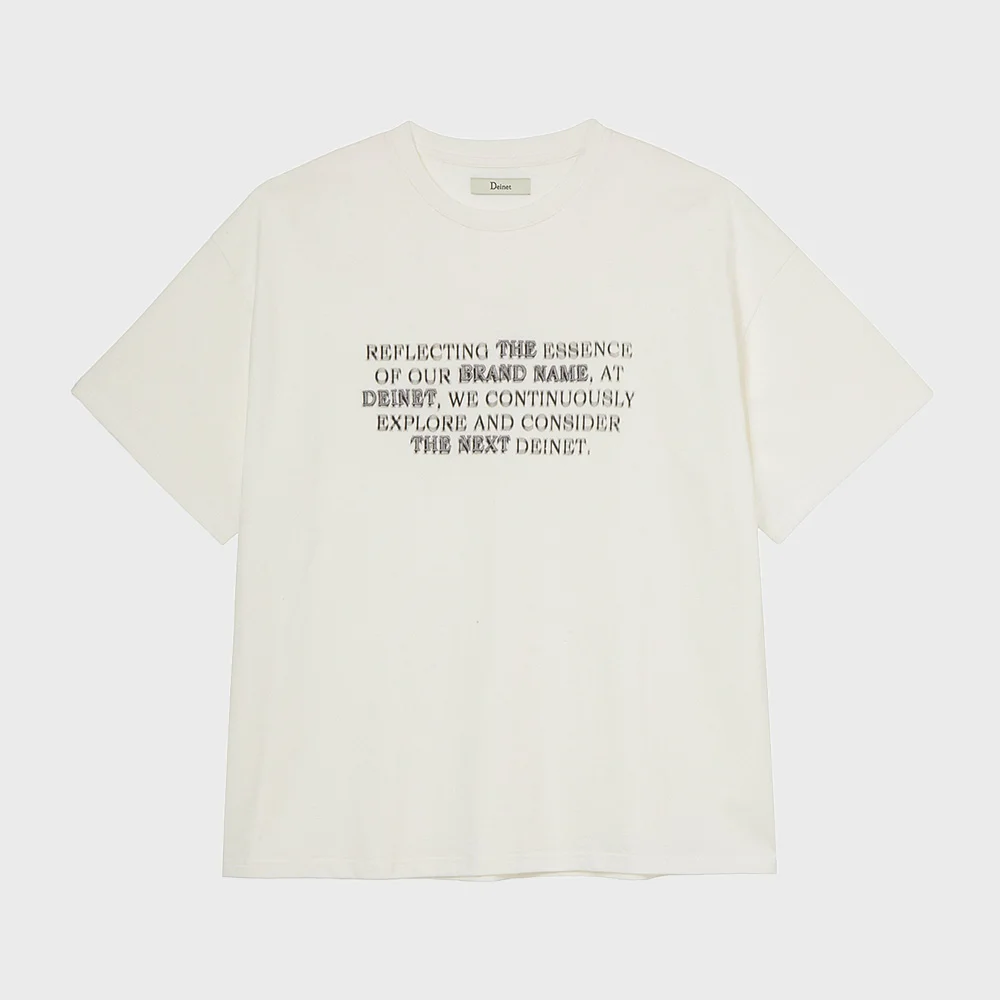 LETTERING T-SHIRT IN WHITE