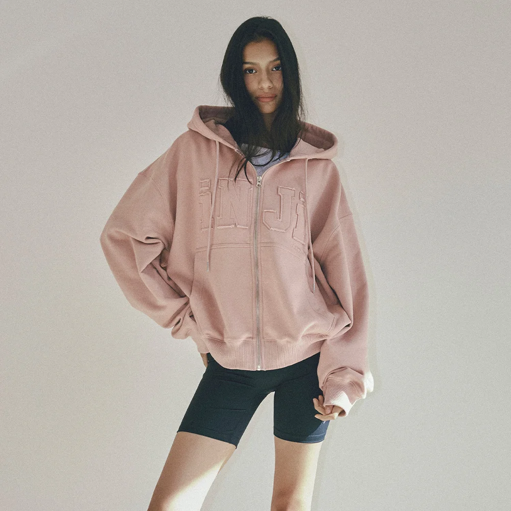 Ready Zip Through Hoodie 粉色