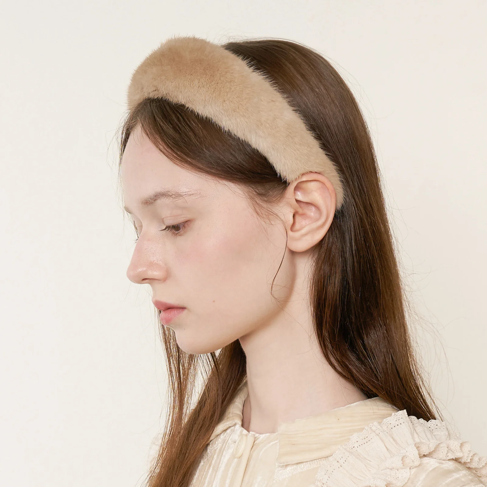 Mink Fur Band - Ivory