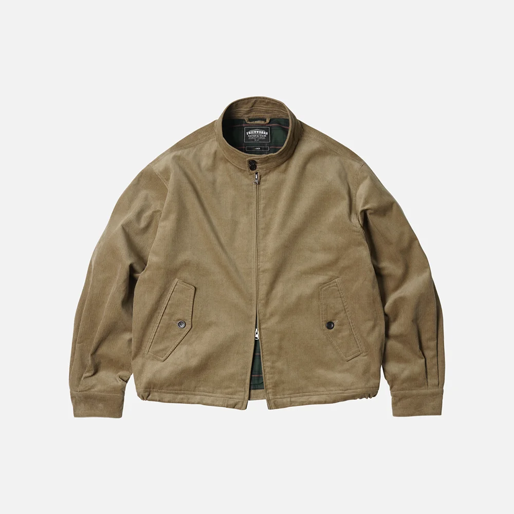 Corduroy buddy harrington jacket _ beige