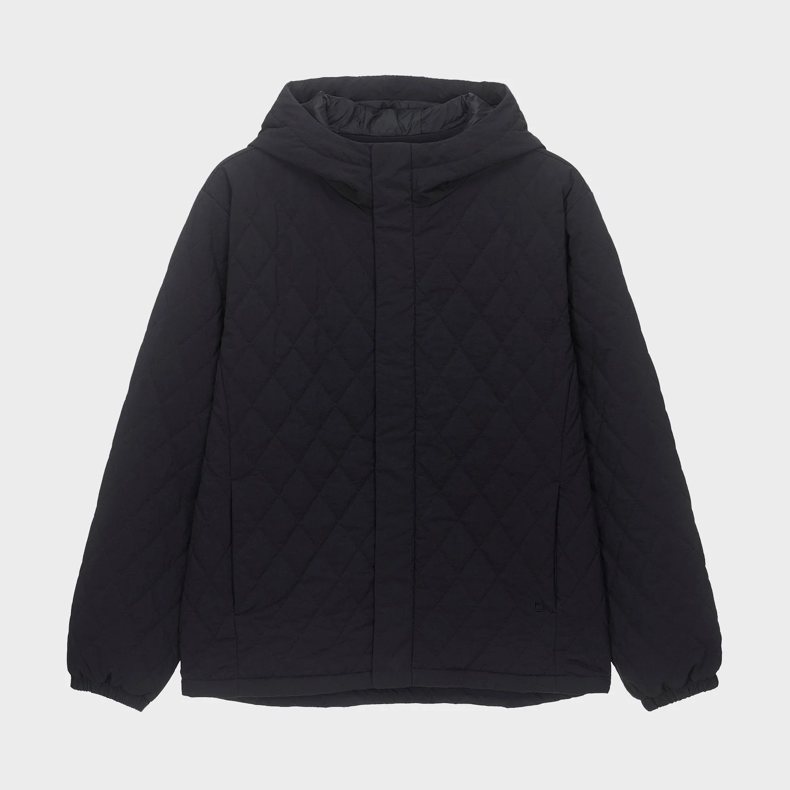 舒適 輕量 羽絨外套 連帽衫 外套 2 Black