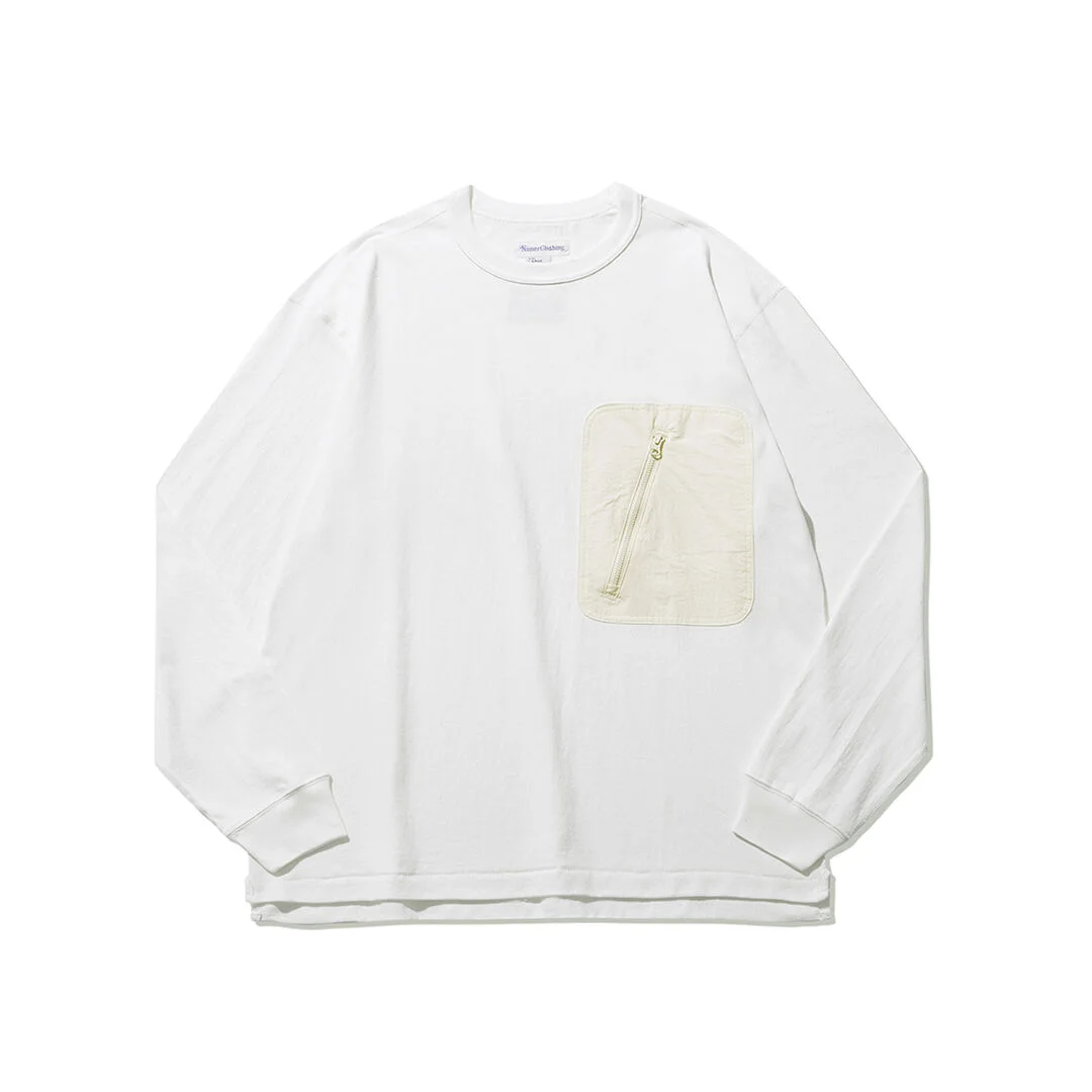 HIDDEN POCKET LONG SLEEVE IVORY